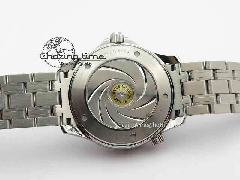 Seamaster 300M 007 SS MK 1:1 Best Edition Black 007 Dial Ceramic Bezel On SS Bracelet A2824