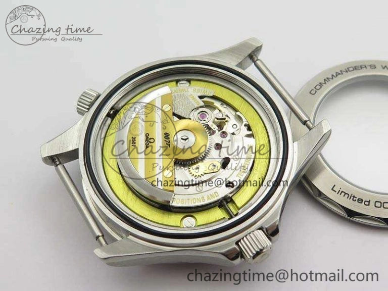 Seamaster 300M 007 SS URF 1:1 Best Edition White Dial Ceramic Bezel On Nylon Strap A2507(Free SS Bracelet)