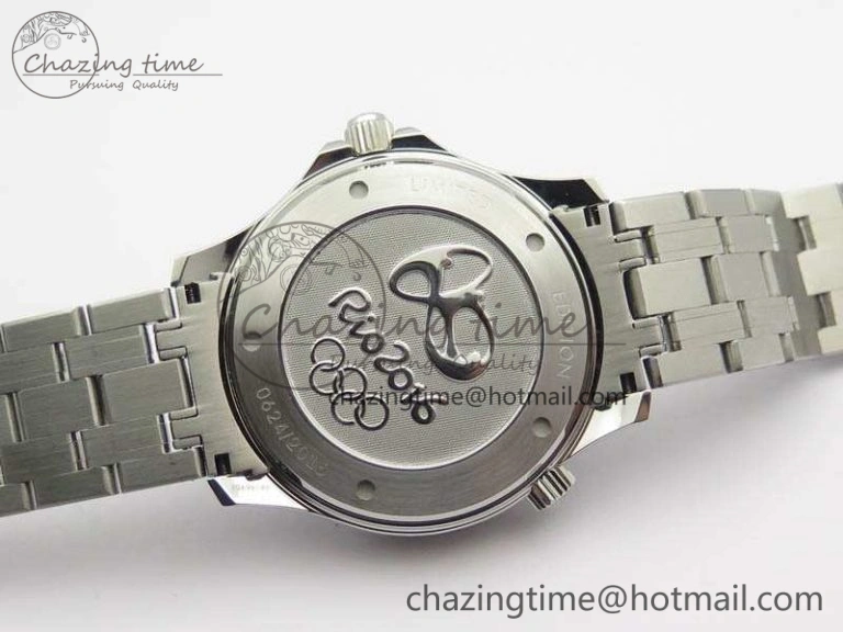 Seamaster 300M 2016 Olympic SS OMF 1:1 Best Edition Black Dial Ceramic Bezel On SS Bracelet A2824