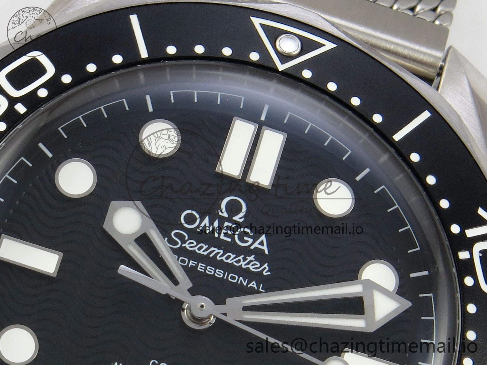 Seamaster 300M 42mm SS VSF Best Edition Black Dial On Mesh Bracelet A8806