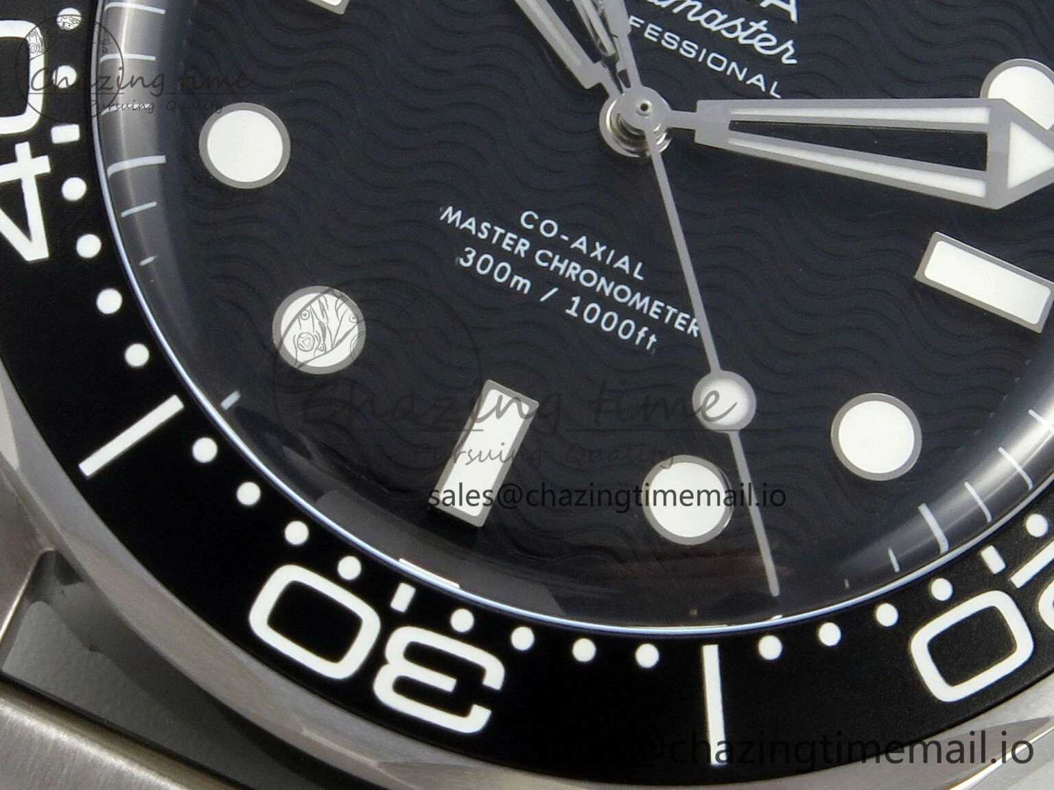 Seamaster 300M 42mm SS VSF Best Edition Black Dial On Mesh Bracelet A8806