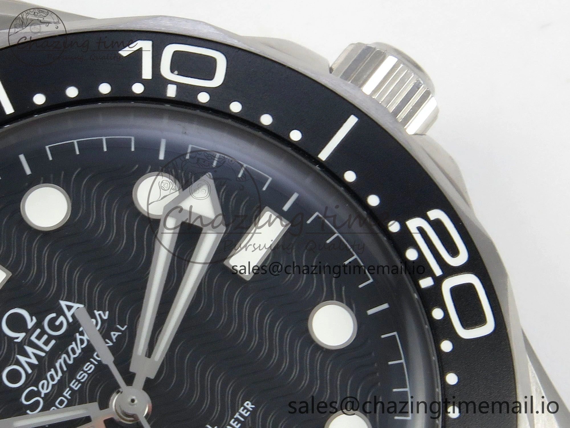 Seamaster 300M 42mm SS VSF Best Edition Black Dial On Mesh Bracelet A8806