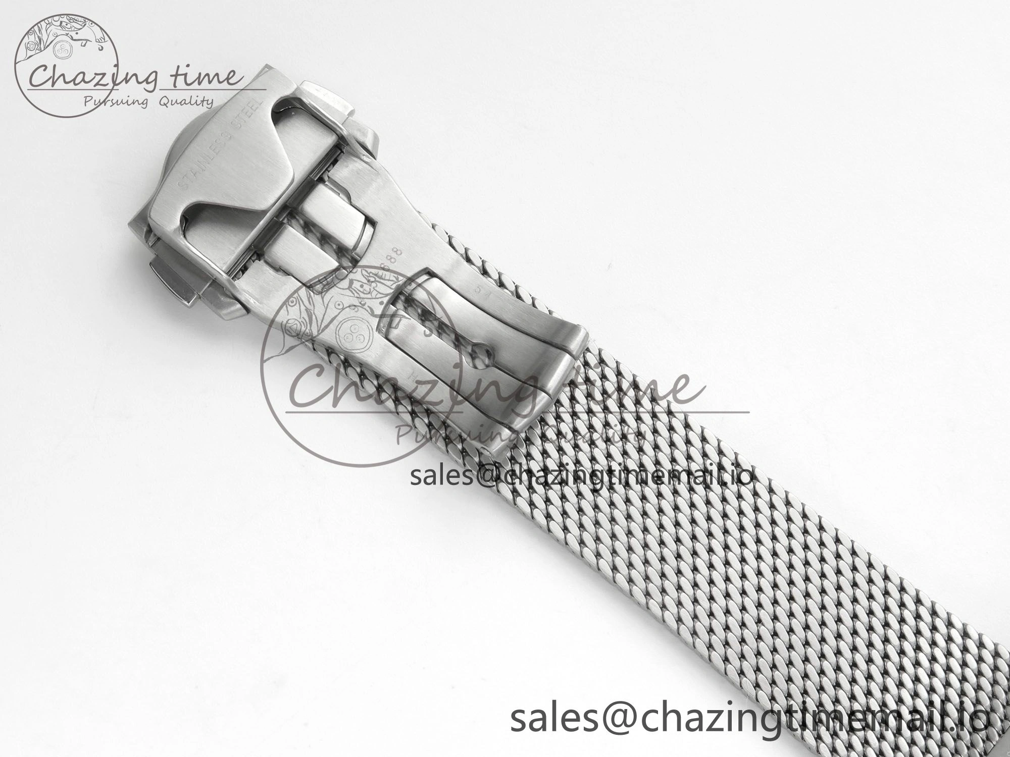 Seamaster 300M 42mm SS VSF Best Edition Black Dial On Mesh Bracelet A8806
