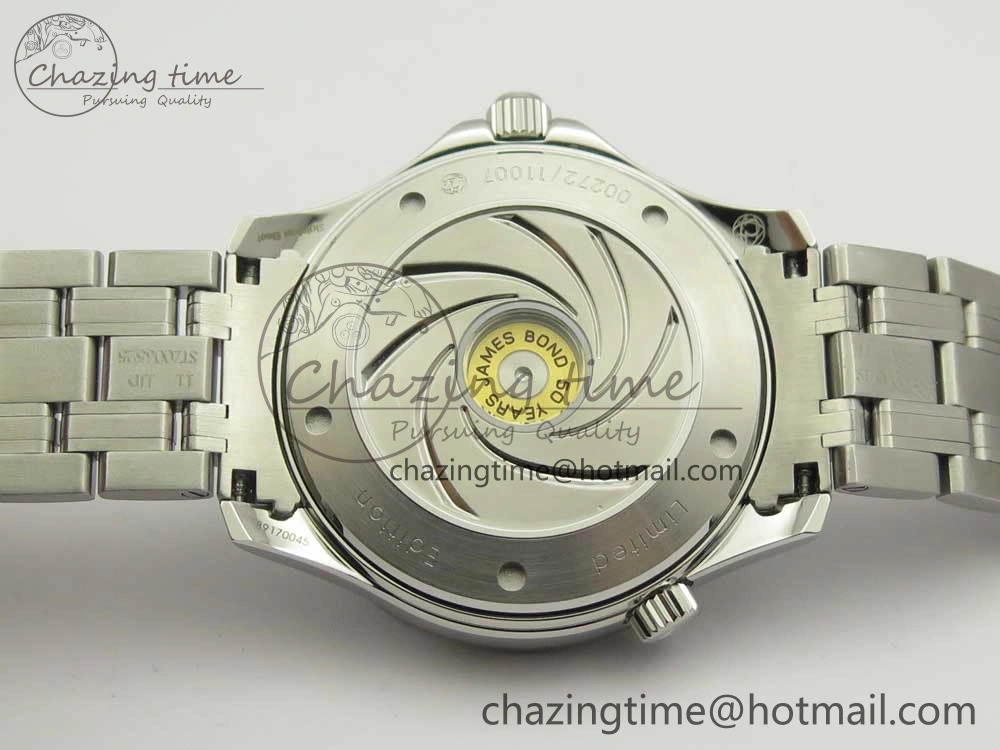 Seamaster 300M Chronometer SS “007” Limited Edition OMF 1:1 Best Edition on SS Bracelet A2824 (Black Balance Wheel) V2