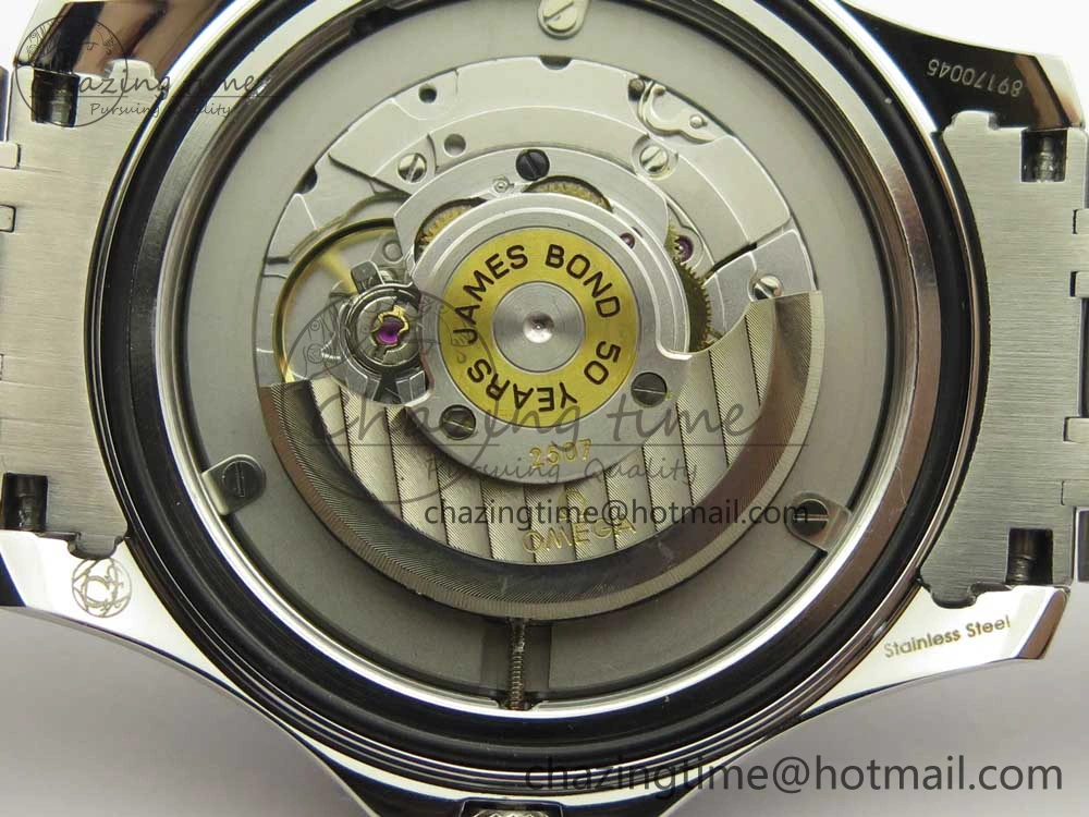 Seamaster 300M Chronometer SS “007” Limited Edition OMF 1:1 Best Edition on SS Bracelet A2824 (Black Balance Wheel) V2