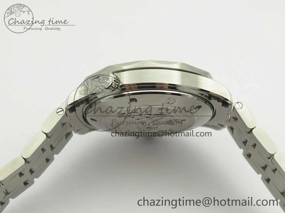 Seamaster 300M Chronometer SS Black OMF 1:1 Best Edition on SS Bracelet A2824 (Black Balance Wheel) V2
