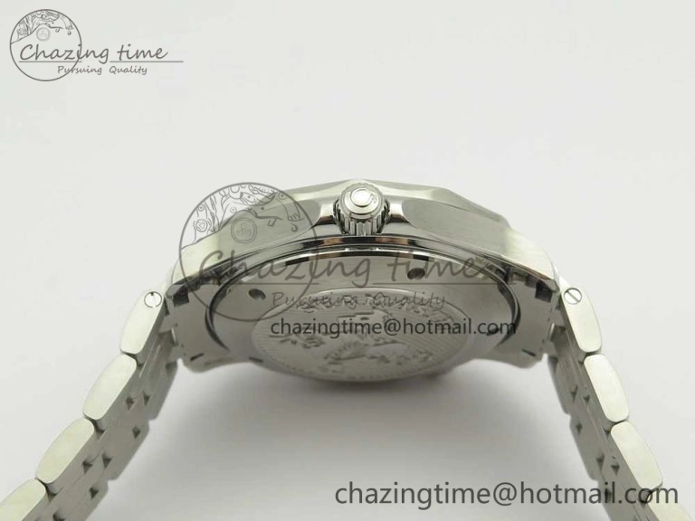 Seamaster 300M Chronometer SS Black OMF 1:1 Best Edition on SS Bracelet A2824 (Black Balance Wheel) V2