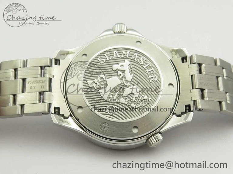 Seamaster 300M Chronometer SS Black OMF 1:1 Best Edition on SS Bracelet A2824 (Black Balance Wheel) V2