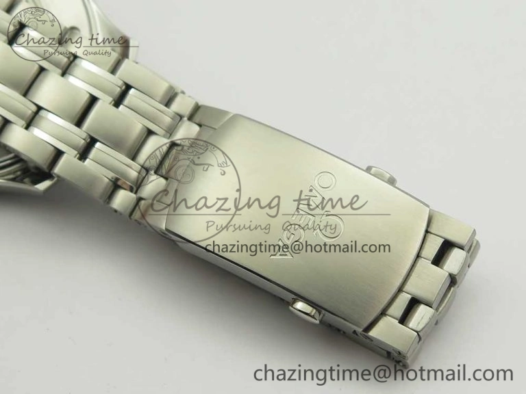 Seamaster 300M Chronometer SS Black OMF 1:1 Best Edition on SS Bracelet A2824 (Black Balance Wheel) V2