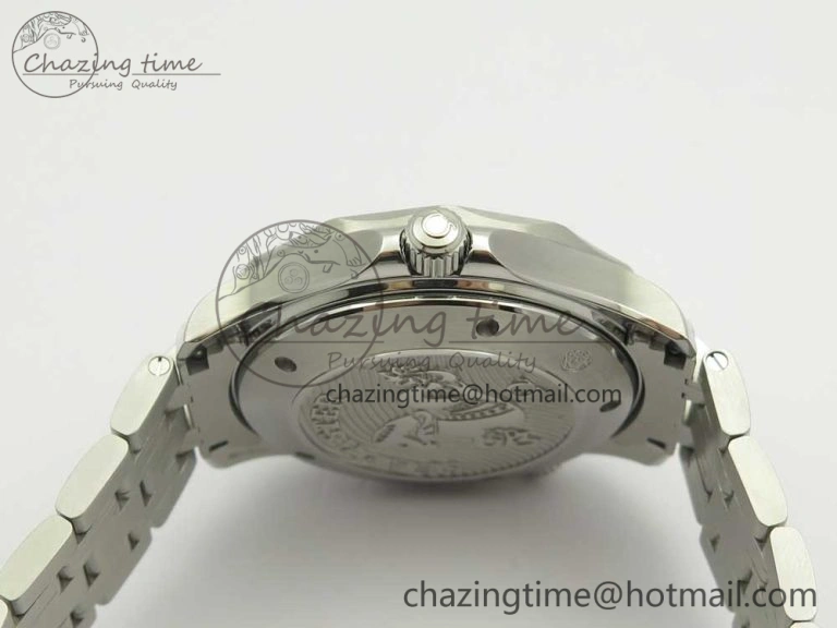 Seamaster 300M Chronometer SS Blue OMF 1:1 Best Edition on SS Bracelet A2824 (Black Balance Wheel) V2