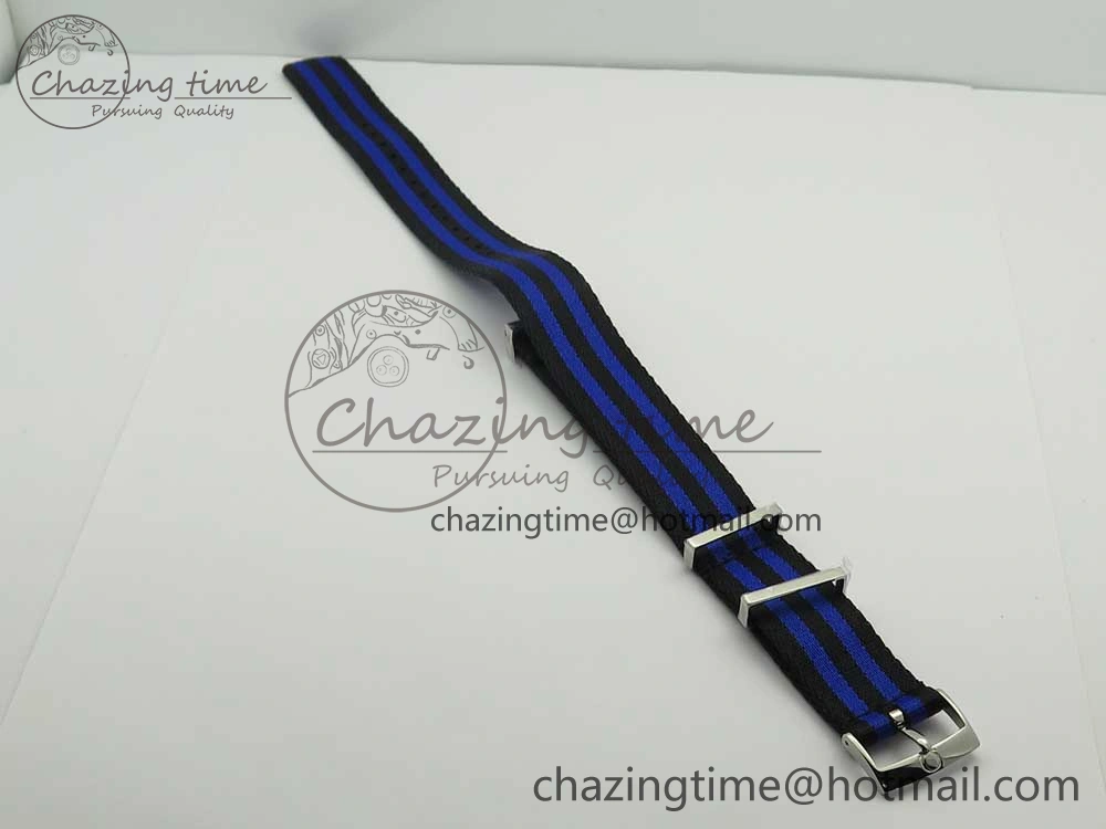 Seamaster 300M Chronometer SS Blue OMF 1:1 Best Edition on SS Bracelet A2824 (Black Balance Wheel) V2