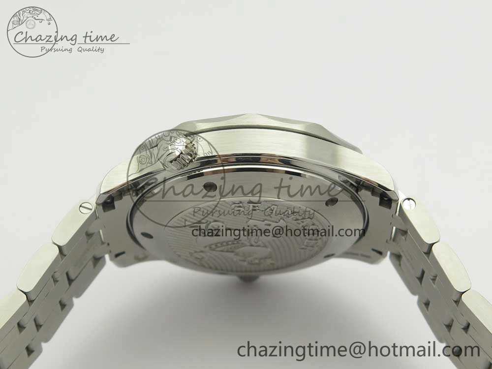 Seamaster 300M Chronometer SS Blue OMF 1:1 Best Edition on SS Bracelet A2824 (Black Balance Wheel) V2