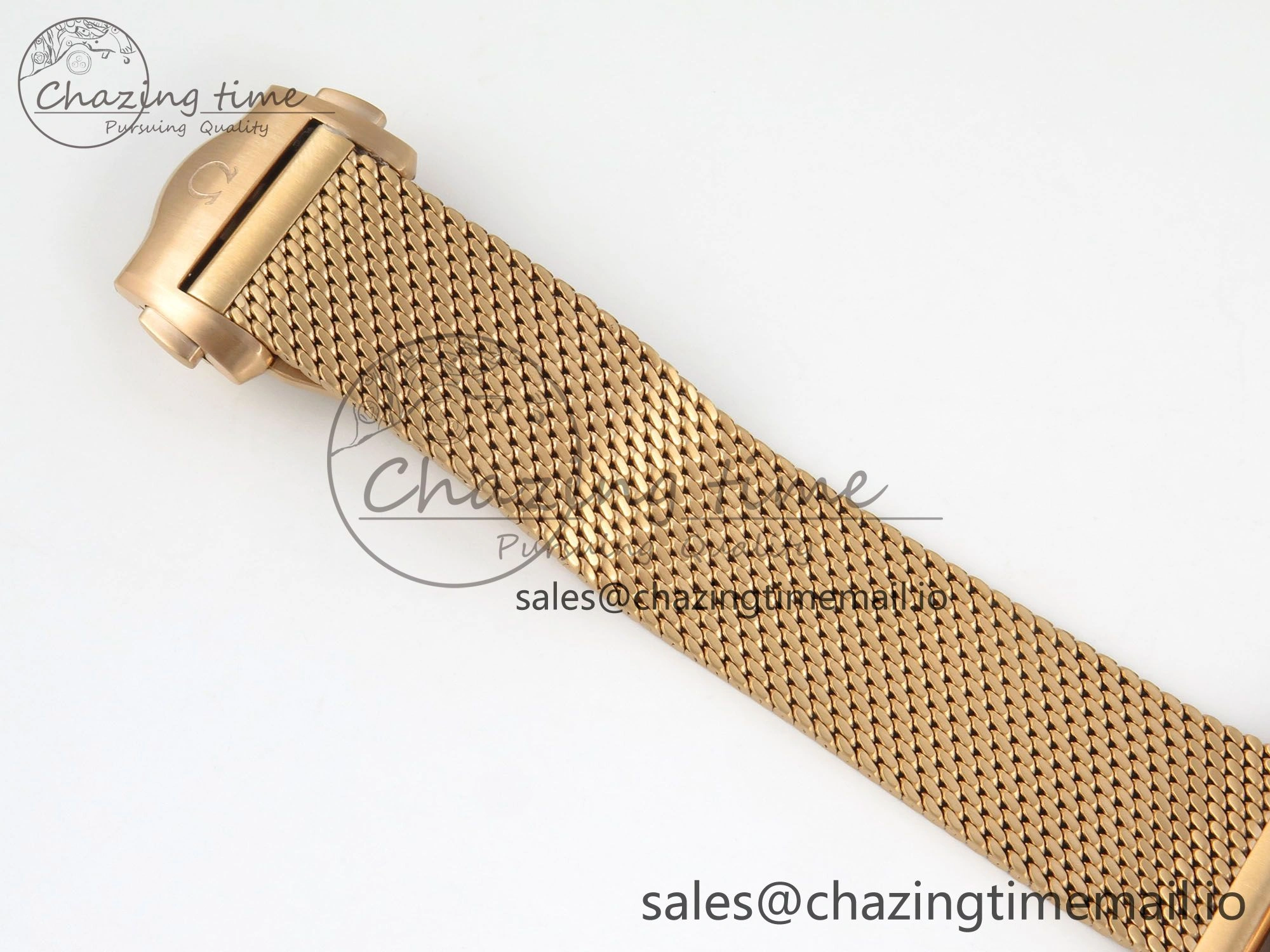 Seamaster 300M Diver Rose Gold VSF 1:1 Best Edition Black Dial on Mesh Bracelet A8806