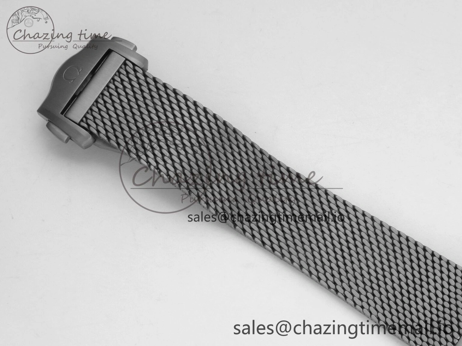 Seamaster 300M Diver Titanium Bronze Gold VSF 1:1 Best Edition Green Dial on Titanium Mesh Bracelet A8806