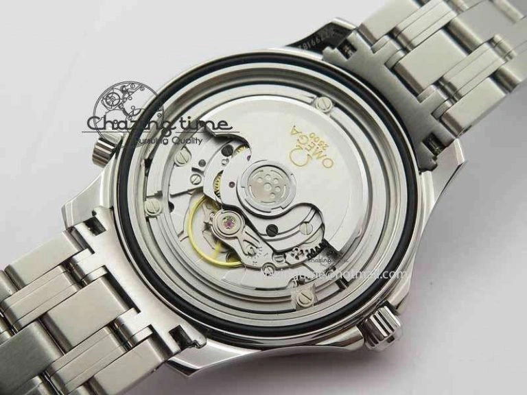 Seamaster 300M SS MK 1:1 Best Edition Black Dial Ceramic Bezel On SS Bracelet A2824