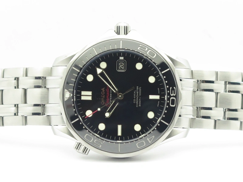 Seamaster 300M SS MKF 1:1 Best Edition Black Dial Black Ceramic Bezel On SS Bracelet A2824 V2