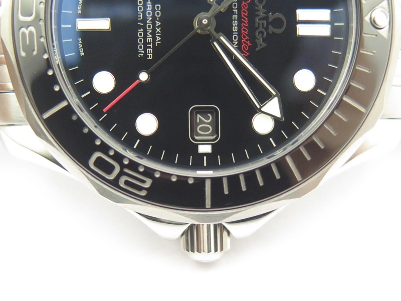 Seamaster 300M SS MKF 1:1 Best Edition Black Dial Black Ceramic Bezel On SS Bracelet A2824 V2
