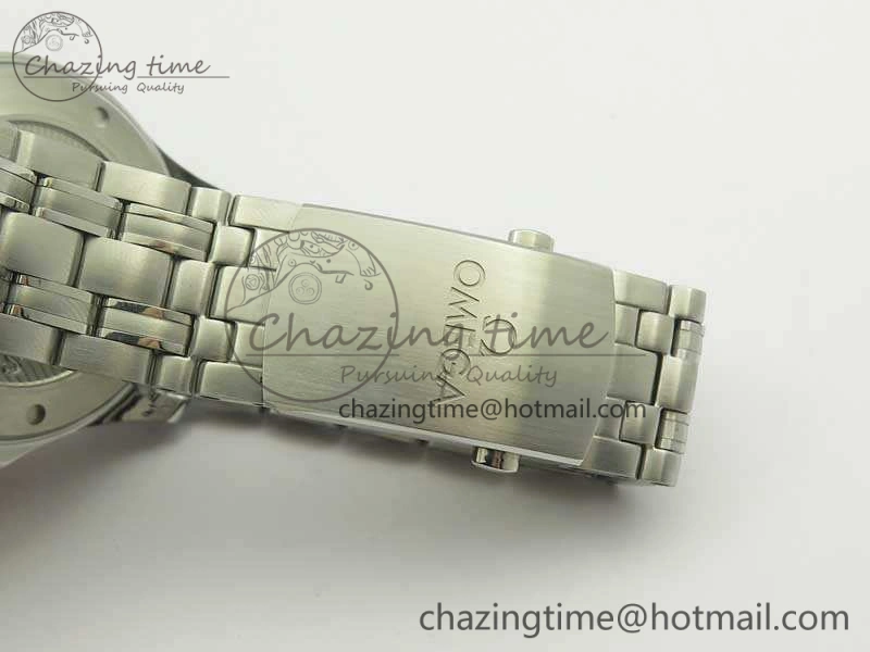 Seamaster 300M SS MKF 1:1 Best Edition Black Dial Black Ceramic Bezel On SS Bracelet A2824 V2