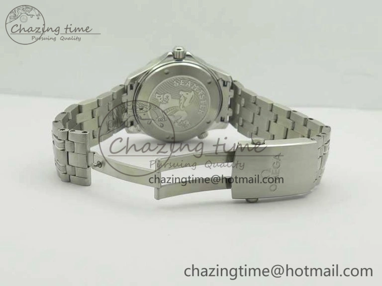 Seamaster 300M SS MKF 1:1 Best Edition Black Dial Black Ceramic Bezel On SS Bracelet A2824 V2