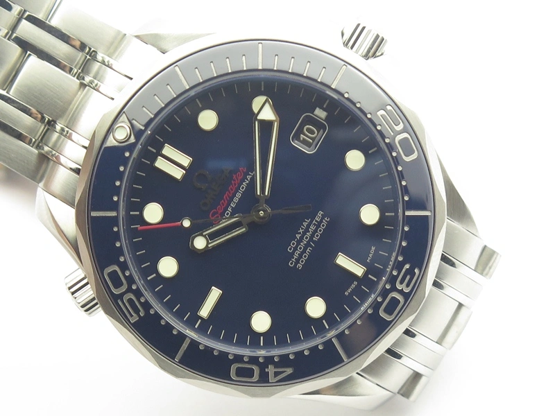 Seamaster 300M SS MKF 1:1 Best Edition Blue Dial Blue Ceramic Bezel On SS Bracelet A2824 V2