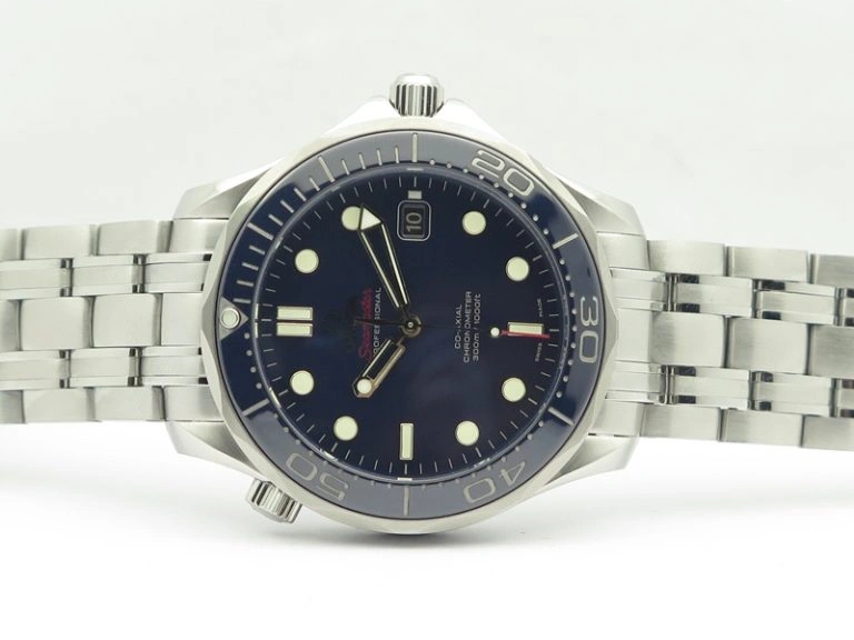 Seamaster 300M SS MKF 1:1 Best Edition Blue Dial Blue Ceramic Bezel On SS Bracelet A2824 V2