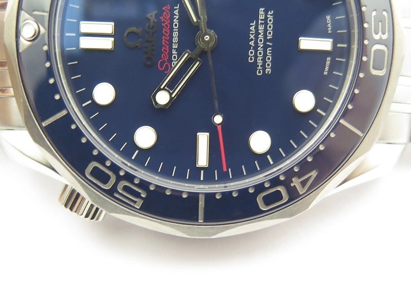 Seamaster 300M SS MKF 1:1 Best Edition Blue Dial Blue Ceramic Bezel On SS Bracelet A2824 V2