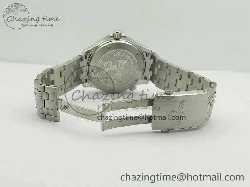 Seamaster 300M SS MKF 1:1 Best Edition Blue Dial Blue Ceramic Bezel On SS Bracelet A2824 V2