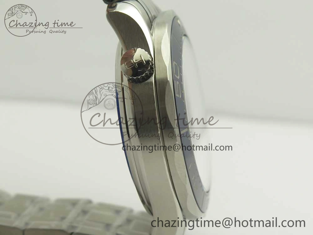 Seamaster 300M SS MKS V3 1:1 Best Edition Blue Dial Blue Ceramic Bezel on SS Bracelet A2824