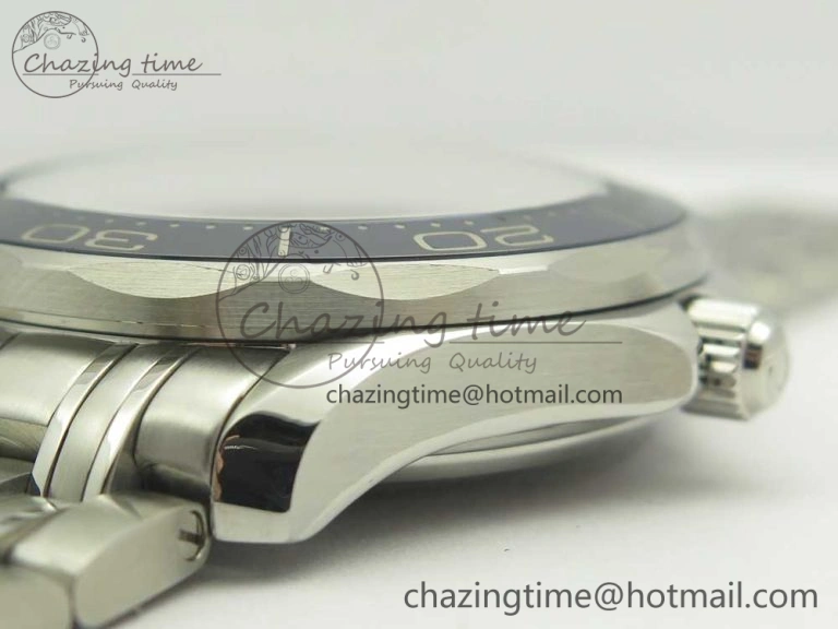 Seamaster 300M SS MKS V3 1:1 Best Edition Blue Dial Blue Ceramic Bezel on SS Bracelet A2824