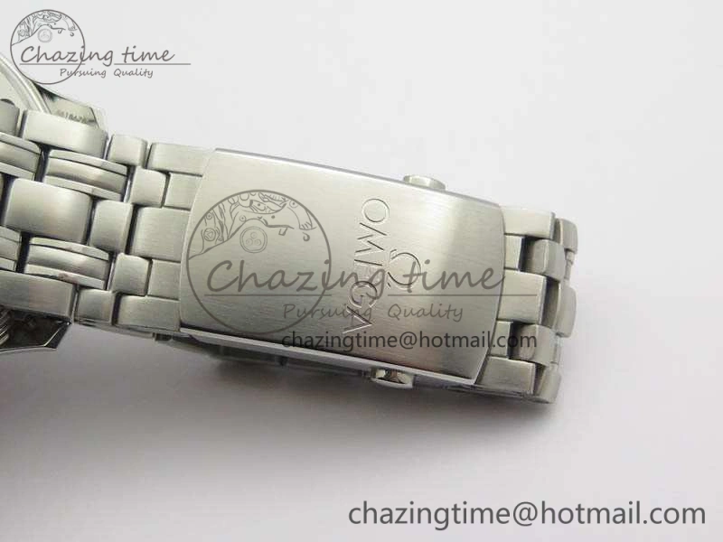 Seamaster 300M SS OMF 1:1 Best Edition Black Dial Matt Black Ceramic Bezel On SS Bracelet A2824