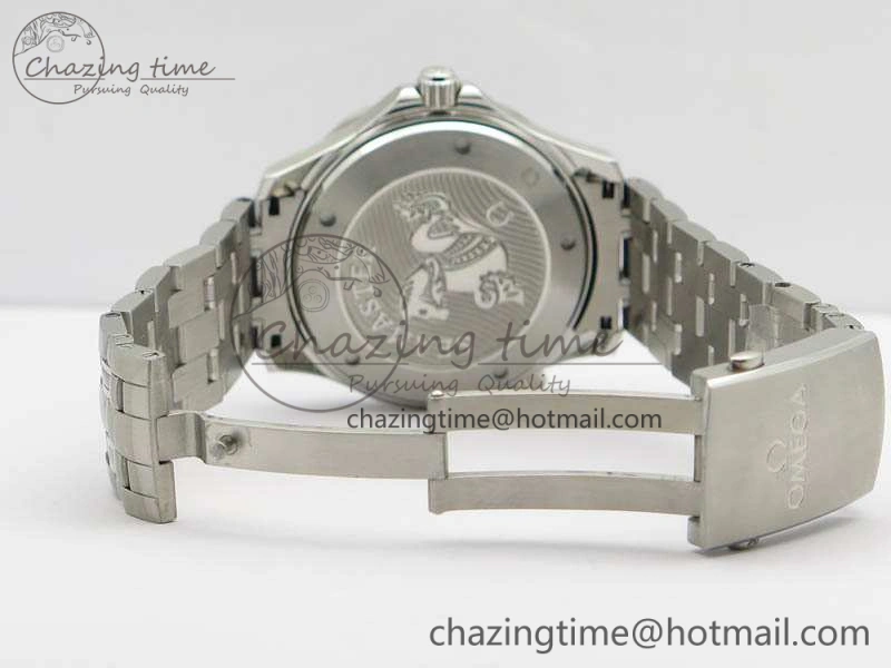 Seamaster 300M SS OMF 1:1 Best Edition Black Dial Matt Black Ceramic Bezel On SS Bracelet A2824