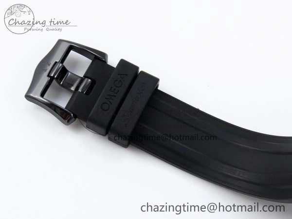 Seamaster 300m 43.5mm Black Ceramic S+F 1:1 Best Edition Black Dial on Black Rubber Strap A8806