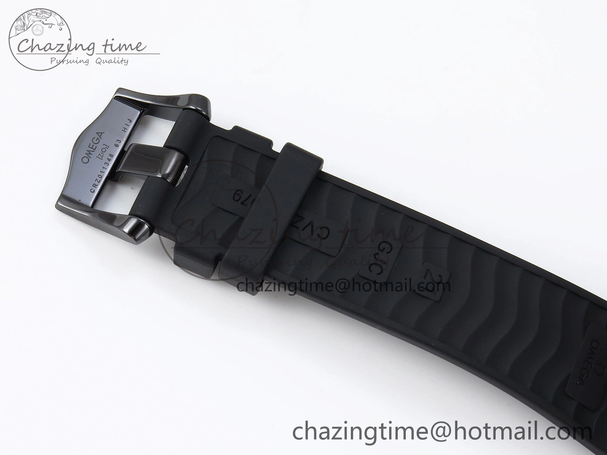Seamaster 300m 43.5mm Black Ceramic S+F 1:1 Best Edition Black Dial on Black Rubber Strap A8806
