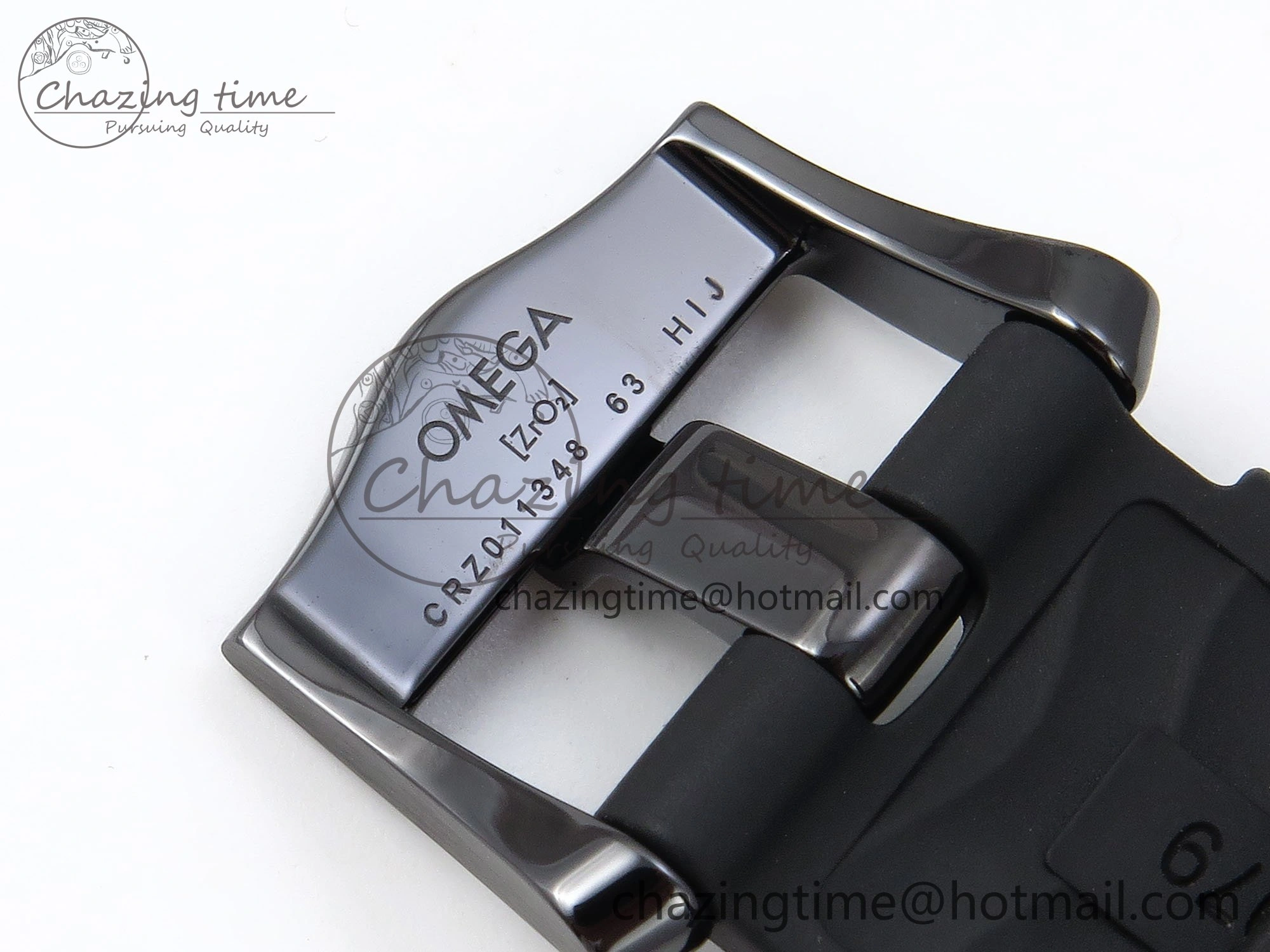Seamaster 300m 43.5mm Black Ceramic S+F 1:1 Best Edition Black Dial on Black Rubber Strap A8806