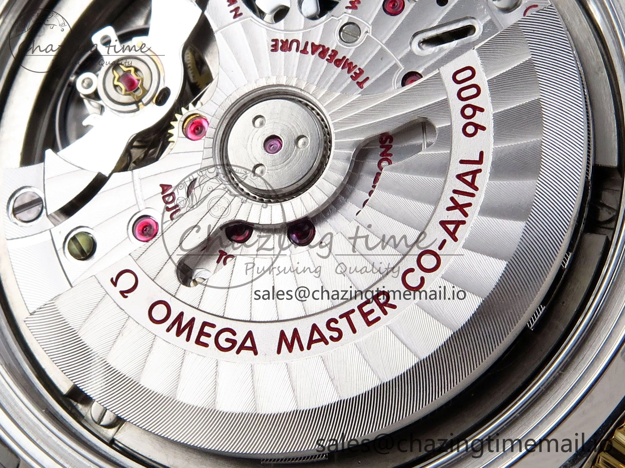 Seamaster 300m Chrono SS RG OMF 1:1 Best Edition Blue Dial on SS RG Bracelet A9900