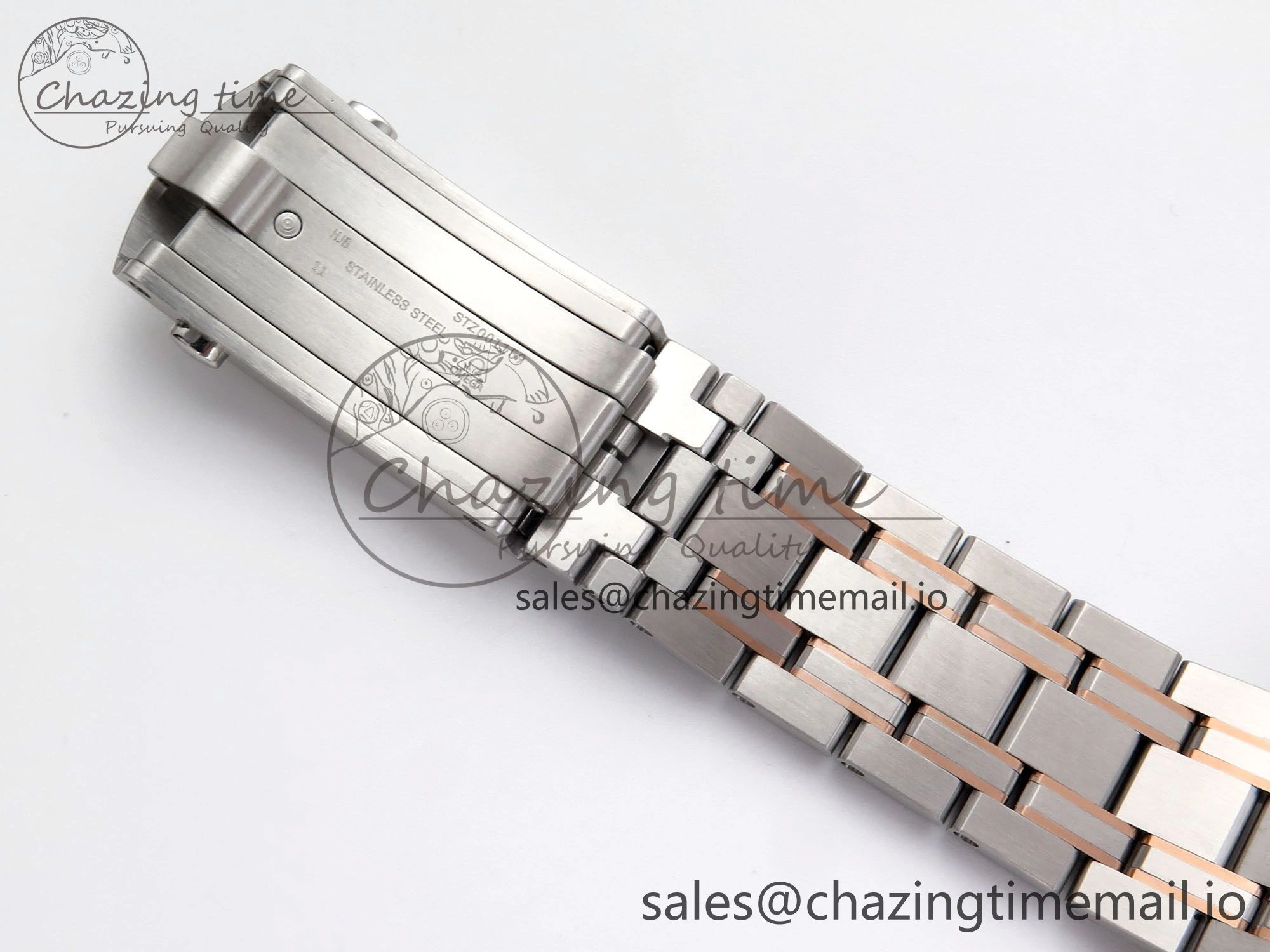 Seamaster 300m Chrono SS RG OMF 1:1 Best Edition Blue Dial on SS RG Bracelet A9900