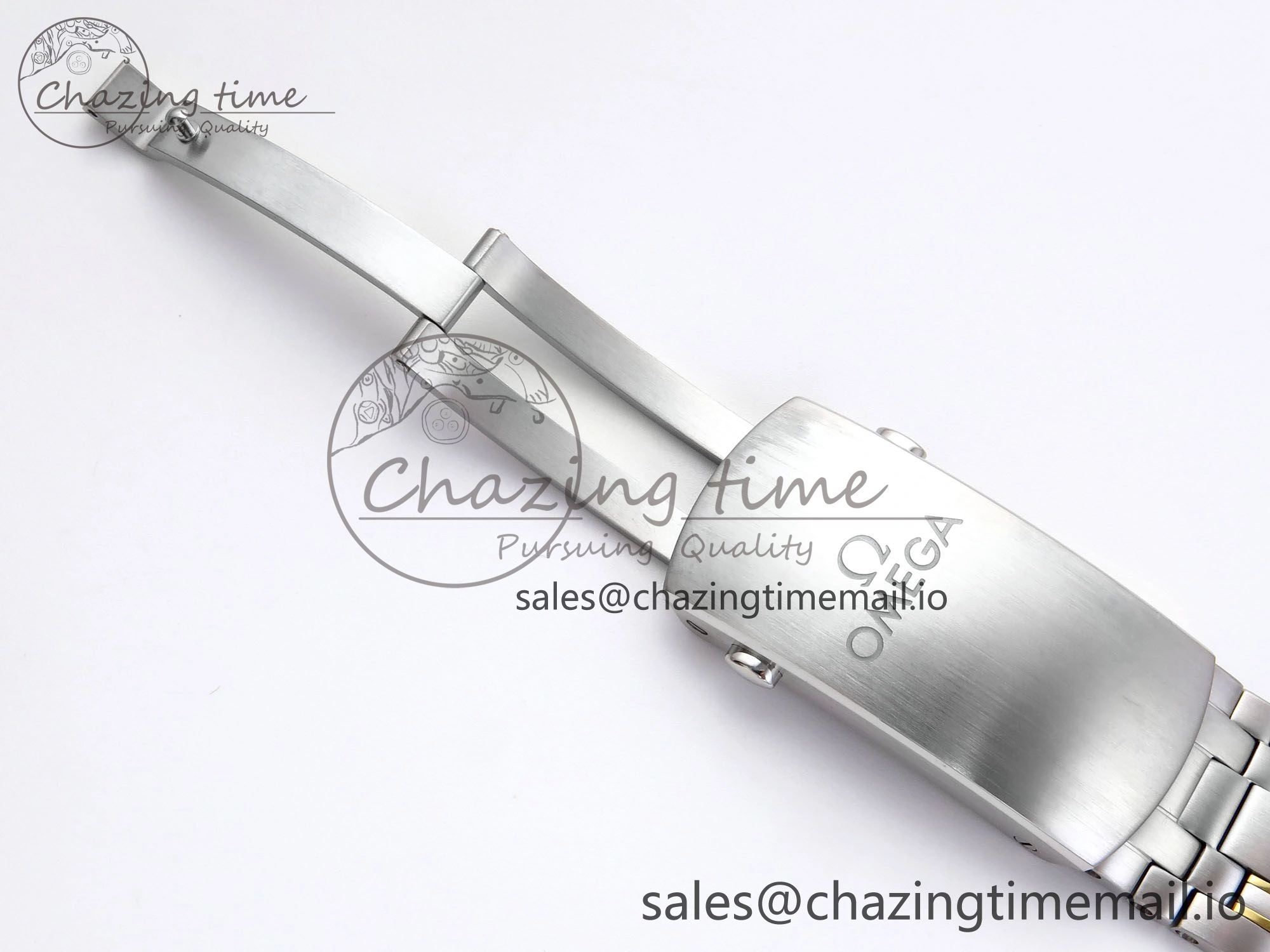 Seamaster 300m Chrono SS YG OMF 1:1 Best Edition Blue Dial on SS YG Bracelet A9900