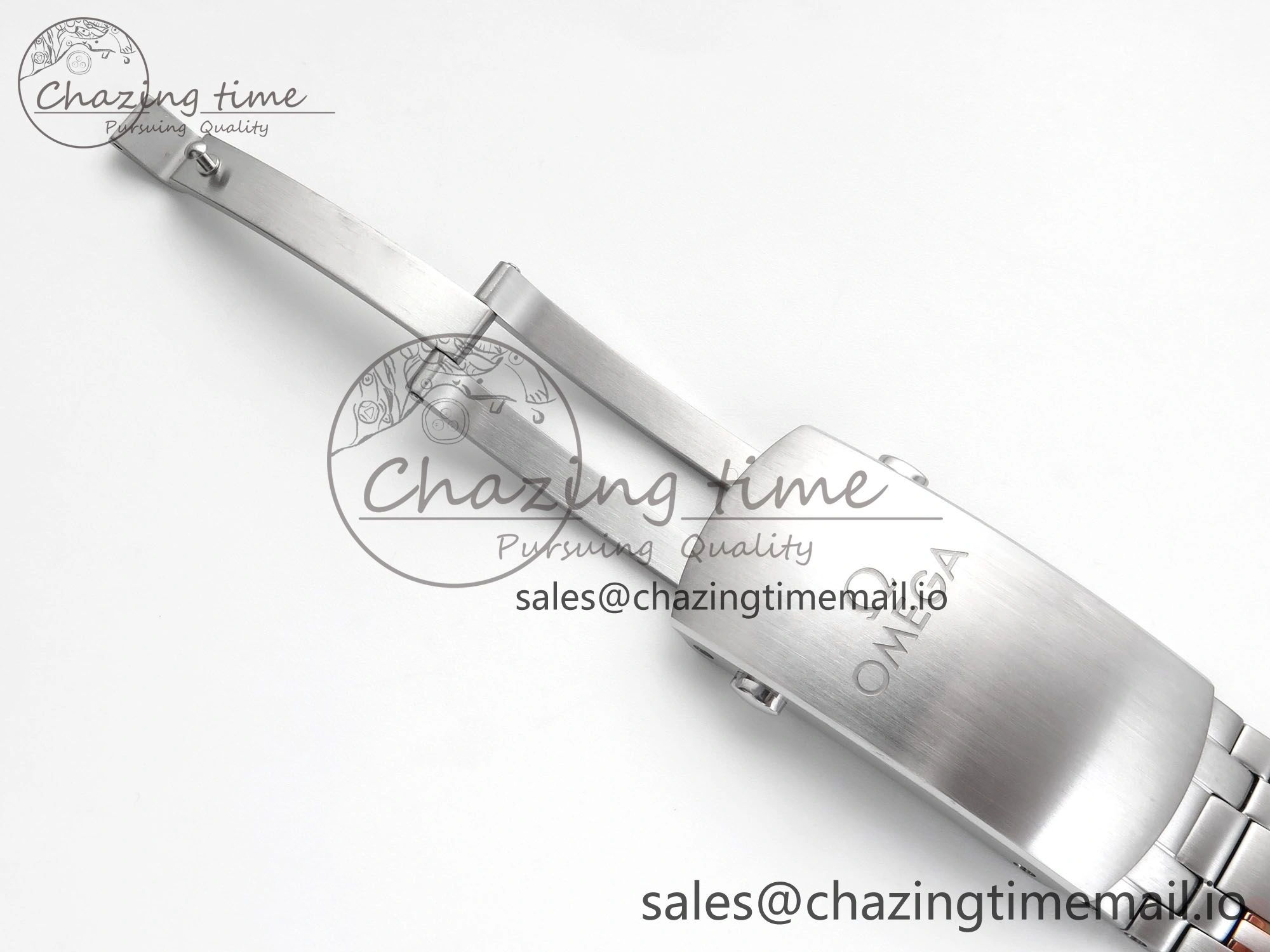 Seamaster 300m Chrono SS YG OMF 1:1 Best Edition Blue Dial on SS YG Bracelet A9900