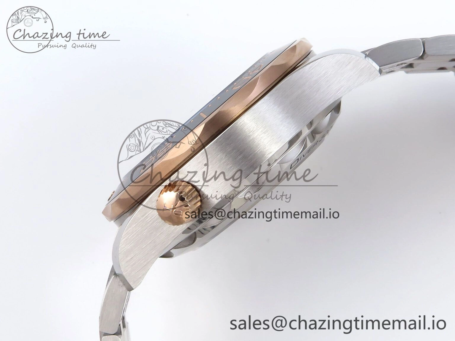 Seamaster 300m Chrono SS YG OMF 1:1 Best Edition Blue Dial on SS YG Bracelet A9900