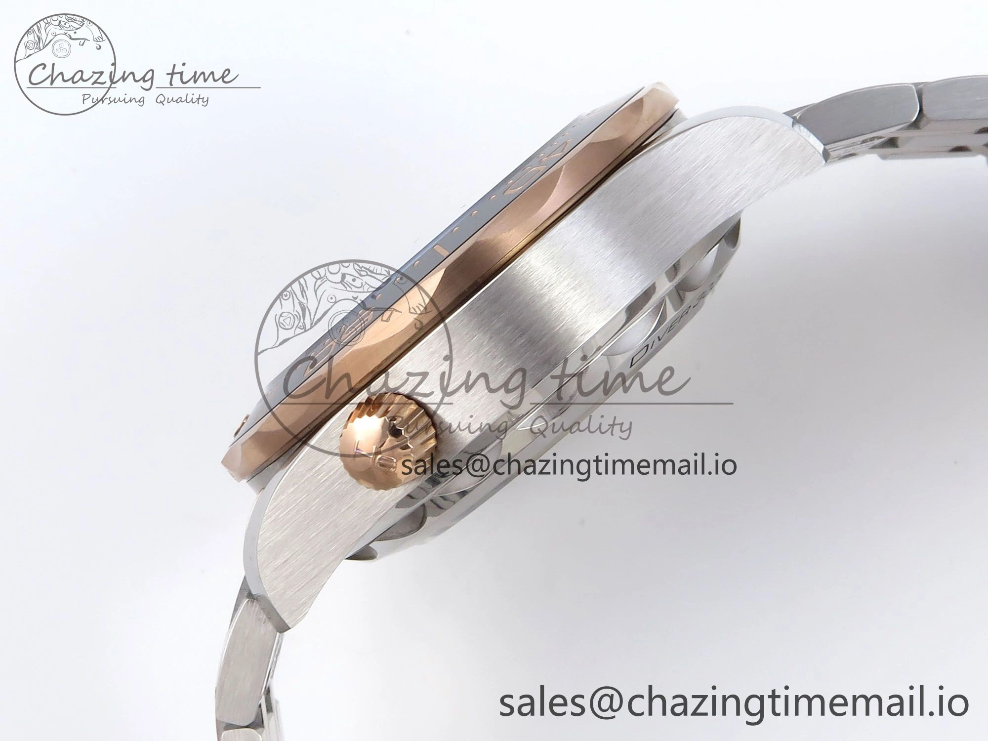 Seamaster 300m Chrono SS YG OMF 1:1 Best Edition Blue Dial on SS YG Bracelet A9900