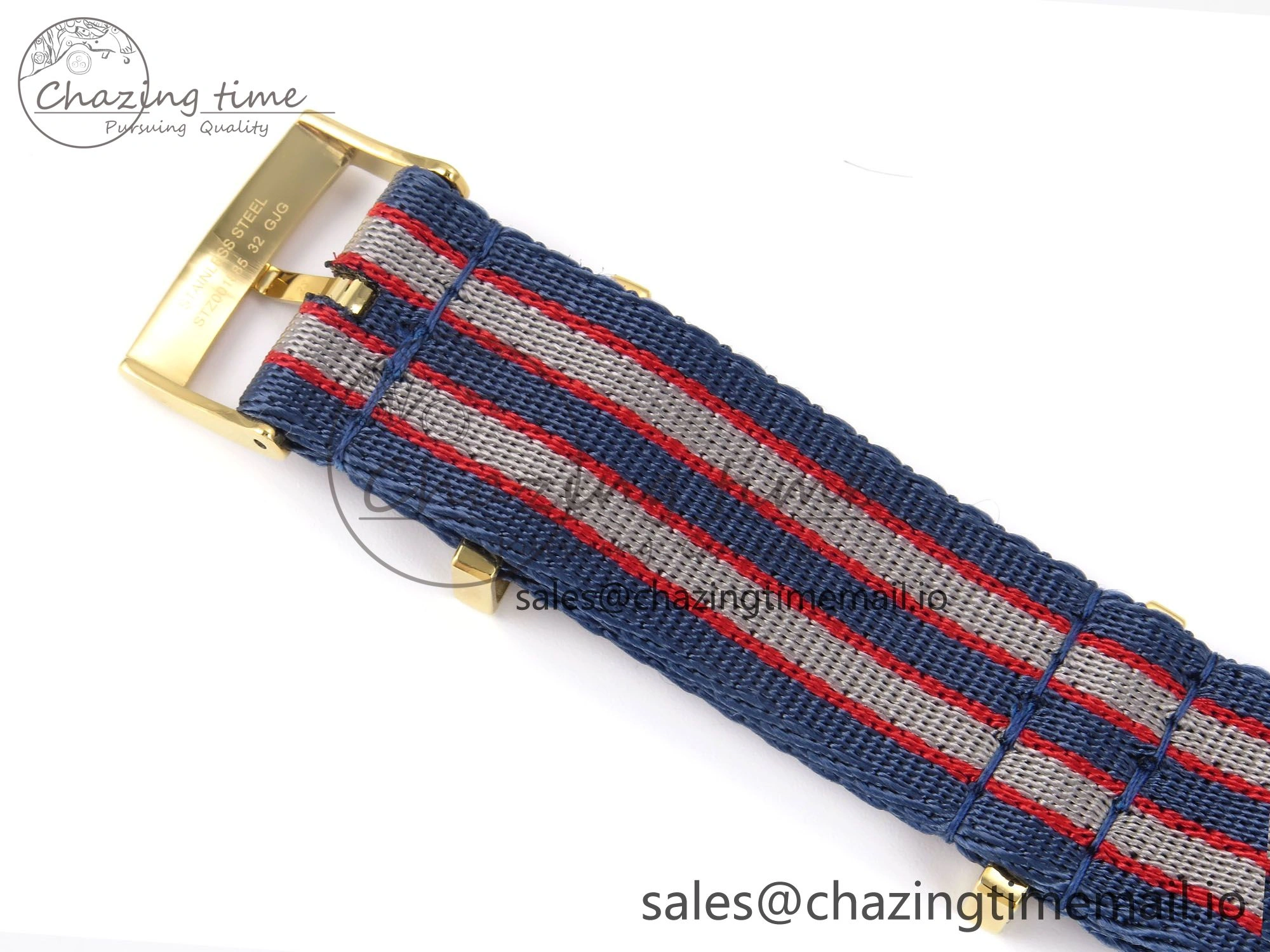 Seamaster 300m Diver YG OMF 1:1 Best Edition Blue Orange Ceramic White Dial on Blue Nato Strap A2507