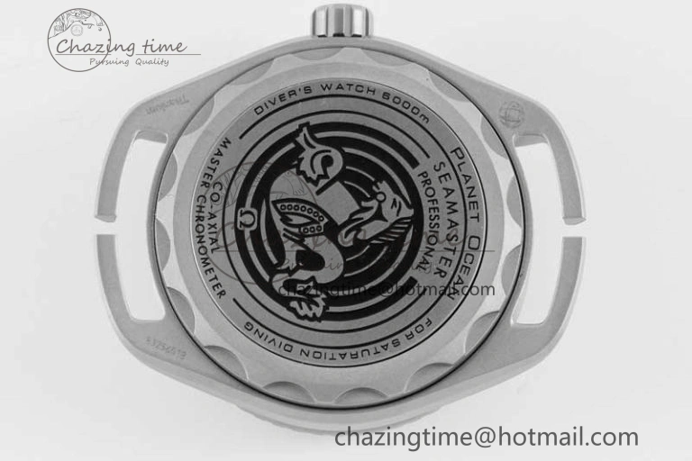 Seamaster 6000M Ultra Deep SS SBF 1:1 Best Edition Black Dial on Black Nylon Strap A8912 Super Clone