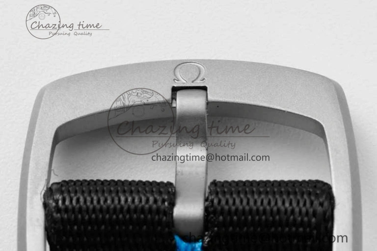 Seamaster 6000M Ultra Deep SS SBF 1:1 Best Edition Black Dial on Black Nylon Strap A8912 Super Clone