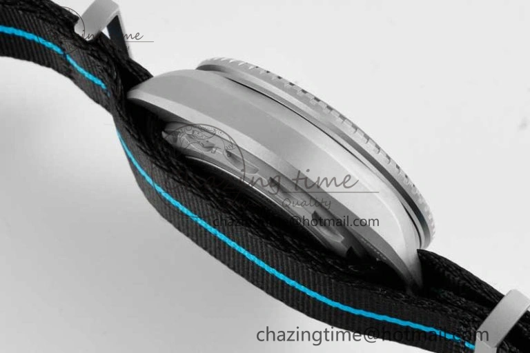 Seamaster 6000M Ultra Deep SS SBF 1:1 Best Edition Black Dial on Black Nylon Strap A8912 Super Clone