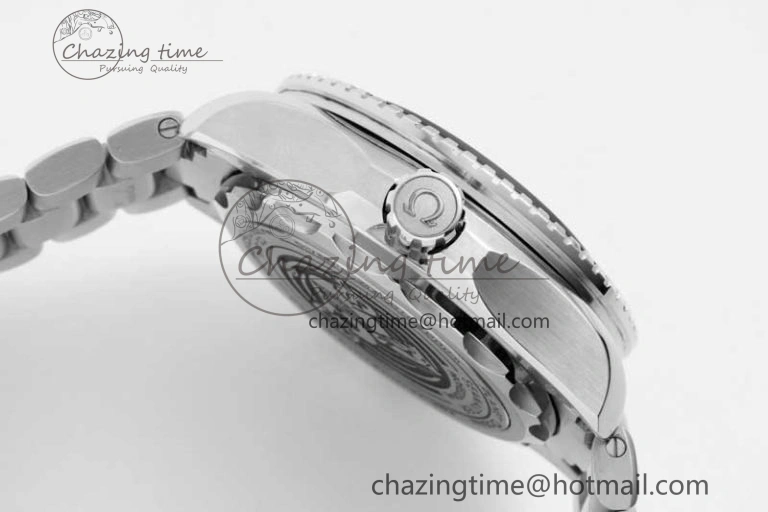 Seamaster 6000M Ultra Deep SS SBF 1:1 Best Edition Deep Blue Dial on SS Bracelet A8912 Super Clone