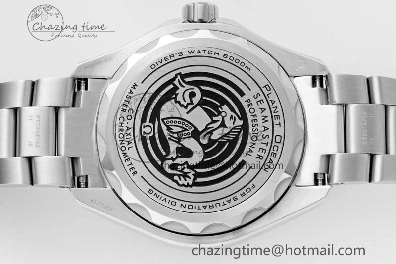 Seamaster 6000M Ultra Deep SS SBF 1:1 Best Edition Deep Blue Dial on SS Bracelet A8912 Super Clone
