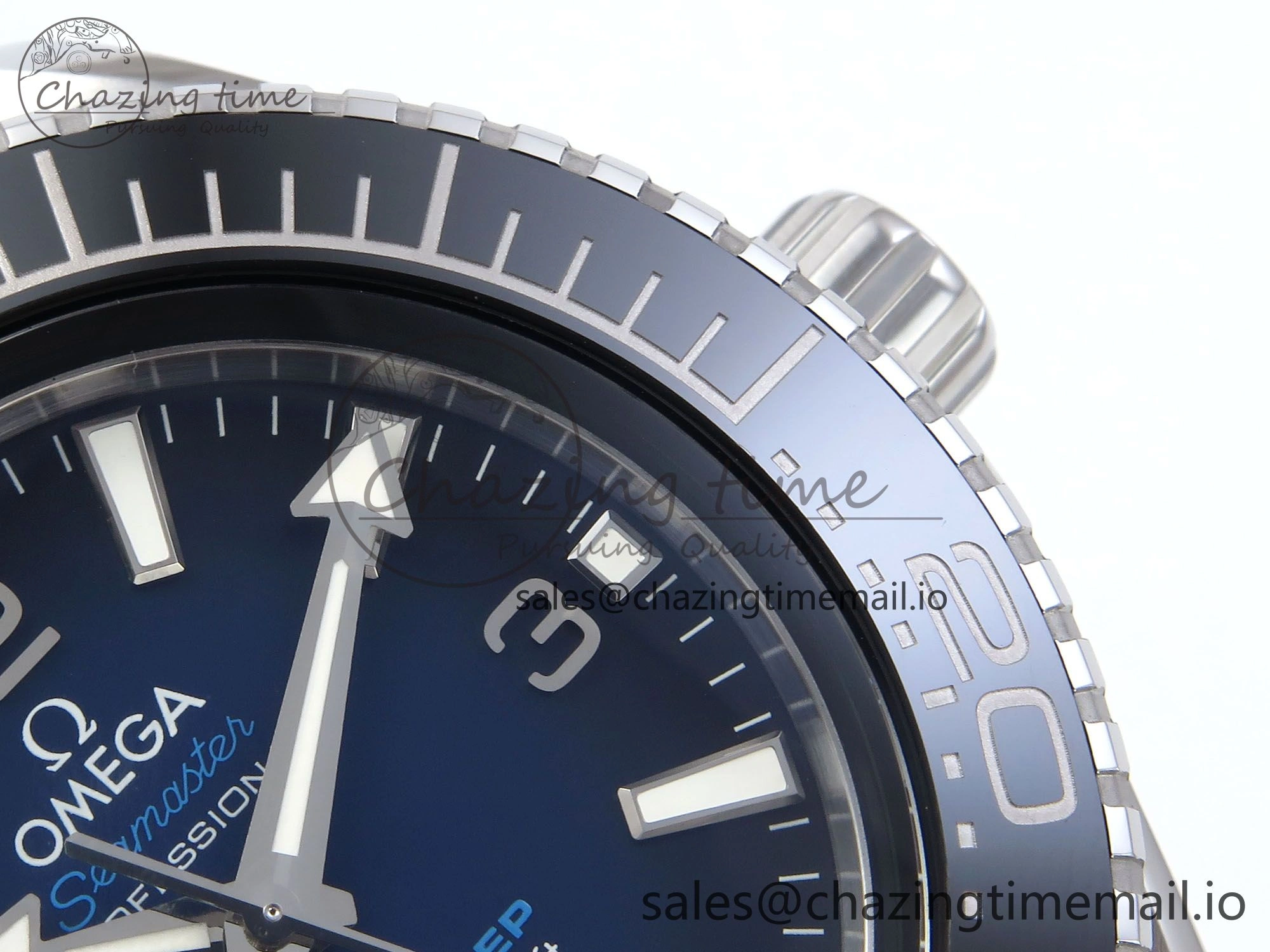 Seamaster 6000M Ultra Deep SS VRF 1:1 Best Edition Deep Blue Dial on SS Bracelet A8912 Super Clone
