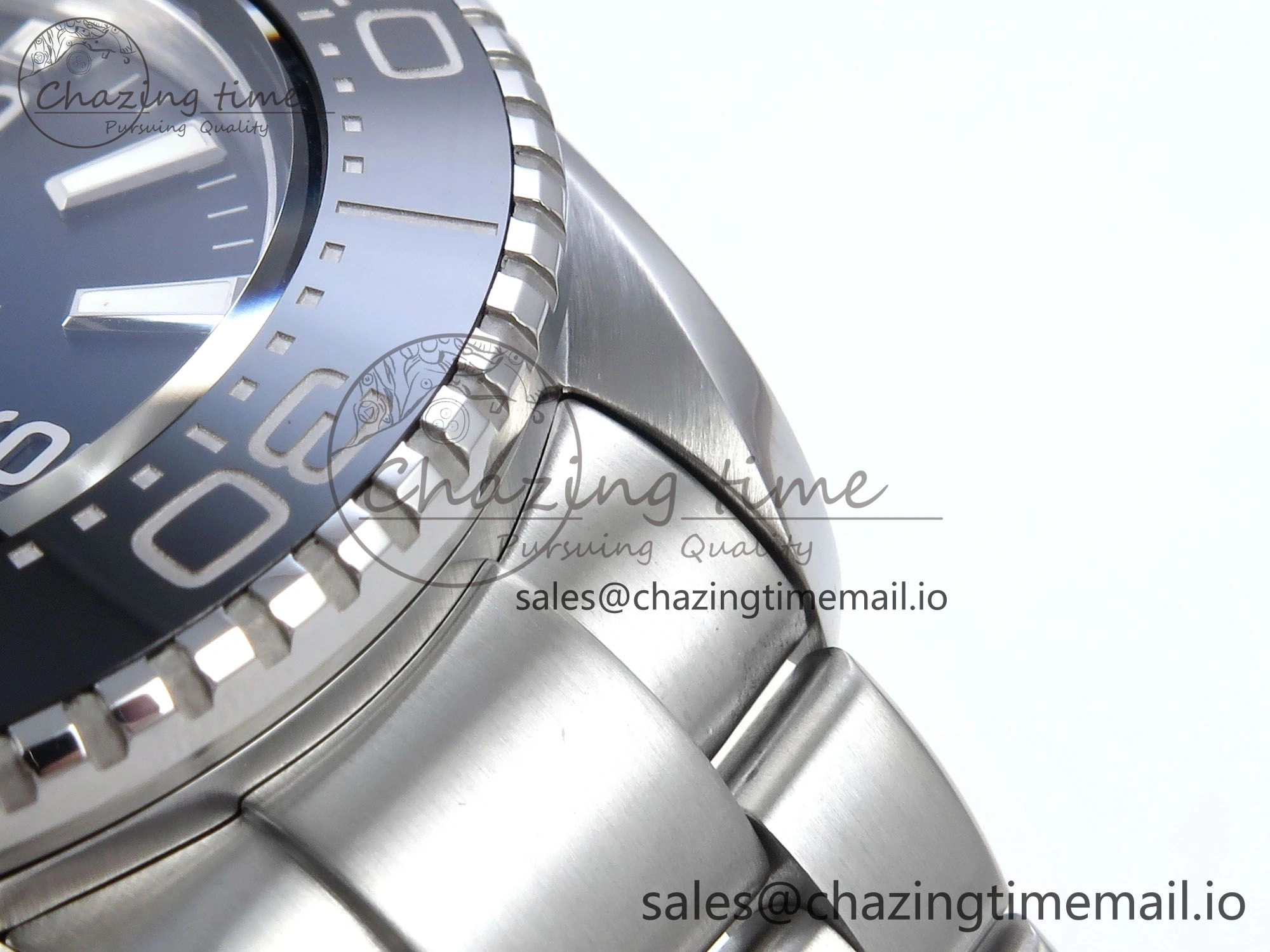 Seamaster 6000M Ultra Deep SS VRF 1:1 Best Edition Deep Blue Dial on SS Bracelet A8912 Super Clone