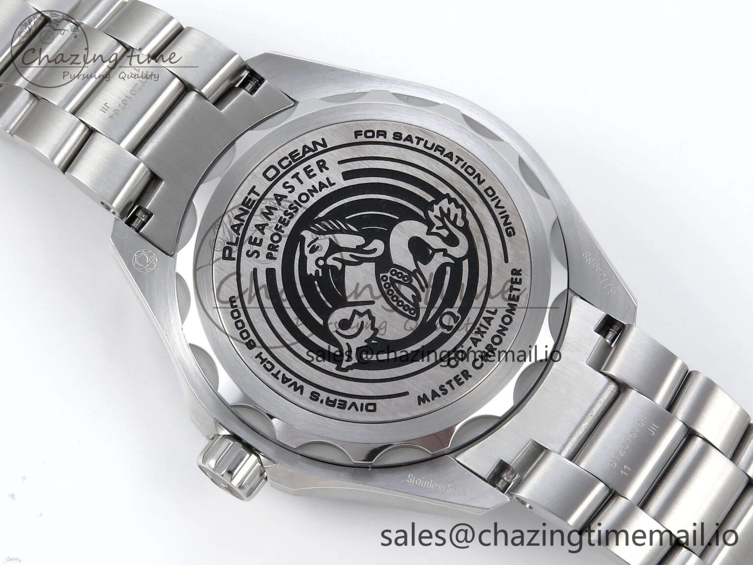 Seamaster 6000M Ultra Deep SS VRF 1:1 Best Edition Deep Blue Dial on SS Bracelet A8912 Super Clone