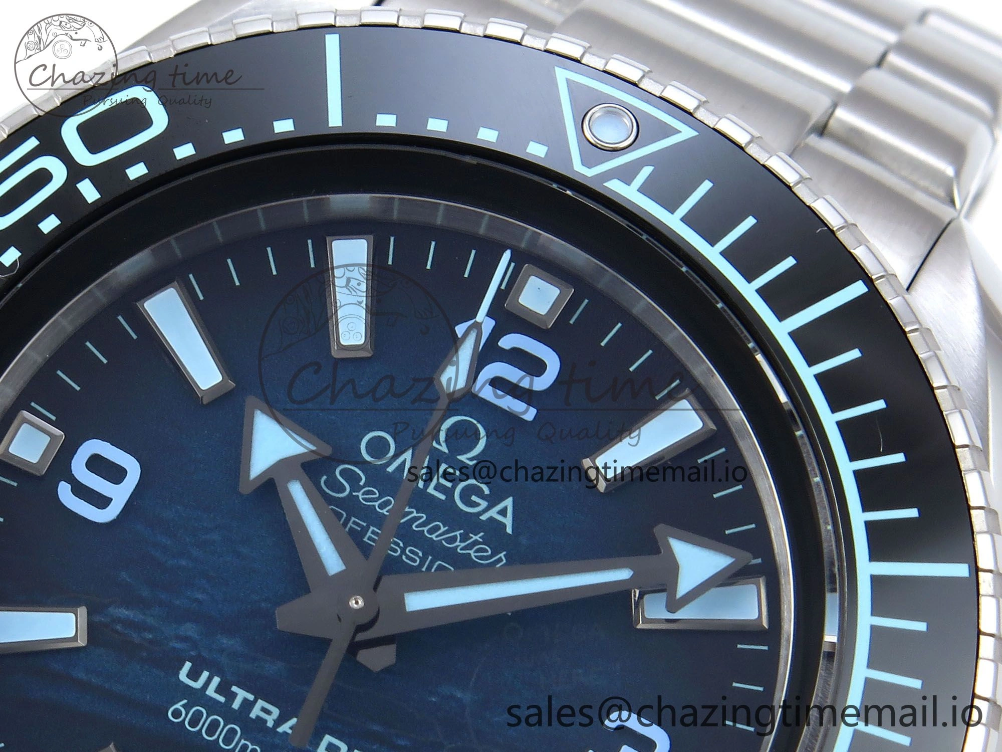 Seamaster 6000M Ultra Deep SS VRF 1:1 Best Edition Deep Sea Dial on SS Bracelet A8912 Super Clone